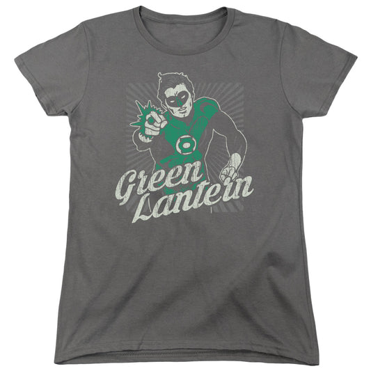 DC Comics Ring Rays Womens T Shirt Charcoal