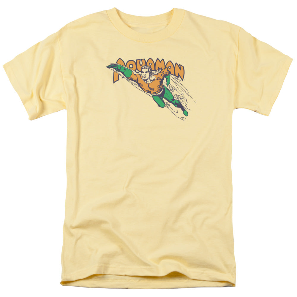 DC Comics Swim Through Mens T Shirt Yellow