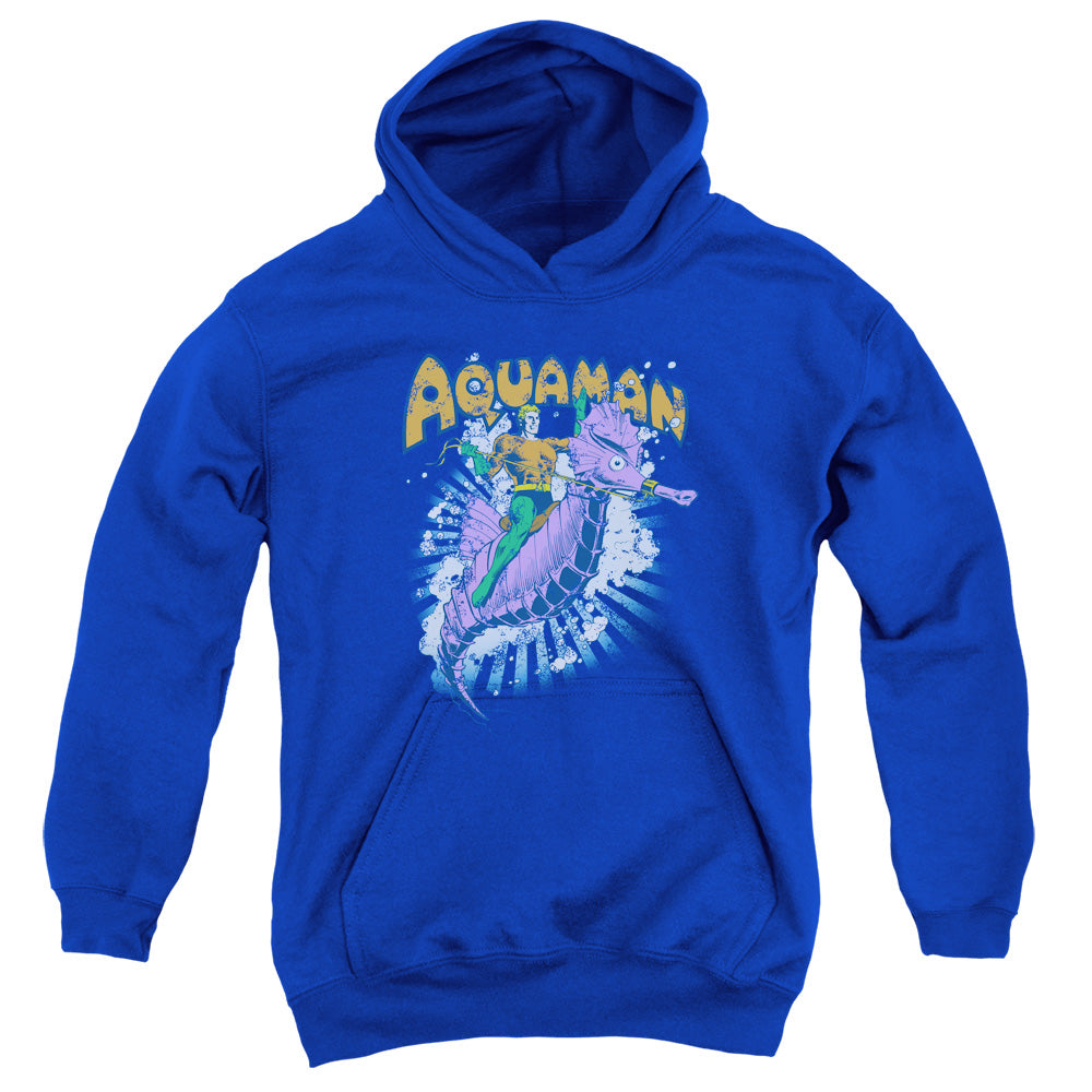 DC Comics Ride Free Kids Youth Hoodie Royal Blue