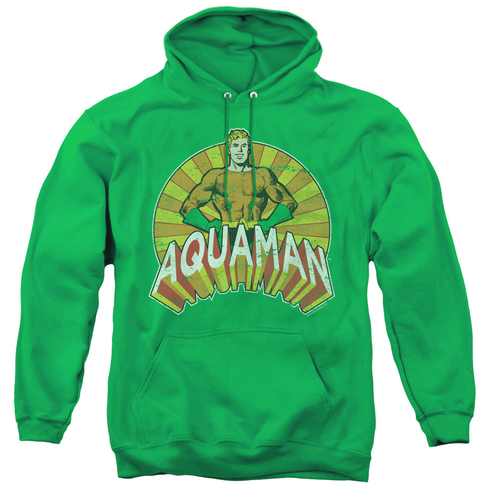 DC Comics Arms Akimbo Mens Hoodie Kelly Green