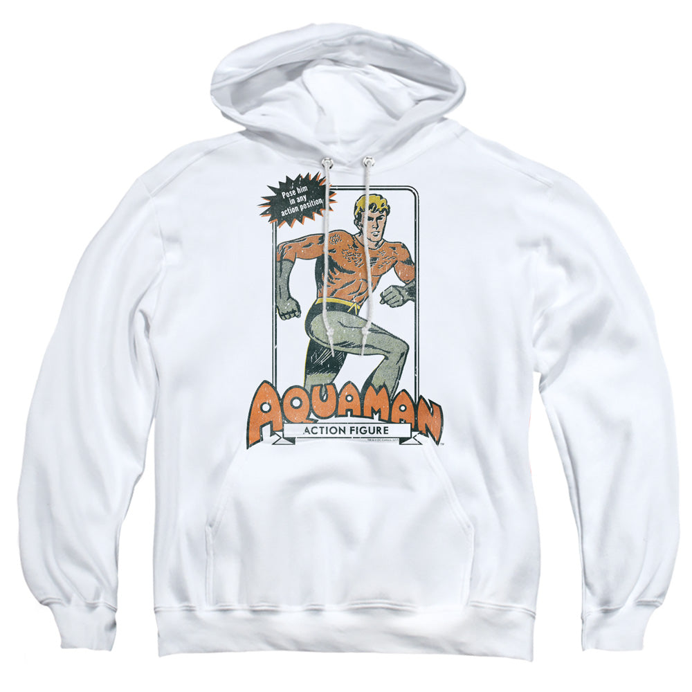 Dc Am Action Figure Mens Hoodie White Officially Licensed