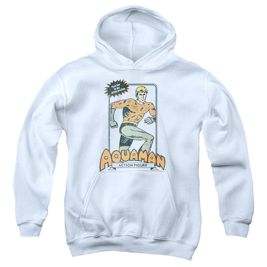 DC Comics Am Action Figure Kids Youth Hoodie White