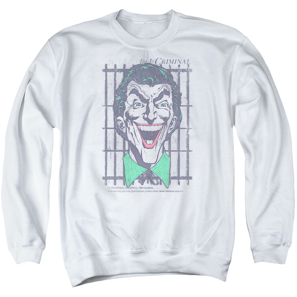 DC Comics Criminal Mens Crewneck Sweatshirt White