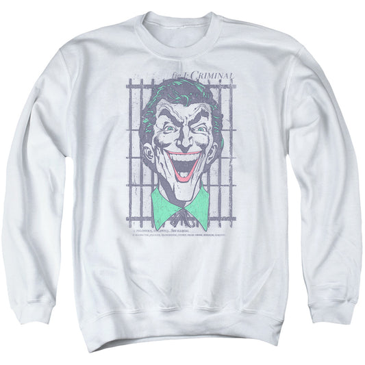 DC Comics Criminal Mens Crewneck Sweatshirt White