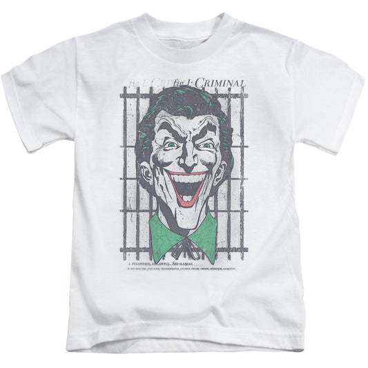 DC Comics Criminal Juvenile Kids Youth T Shirt White 