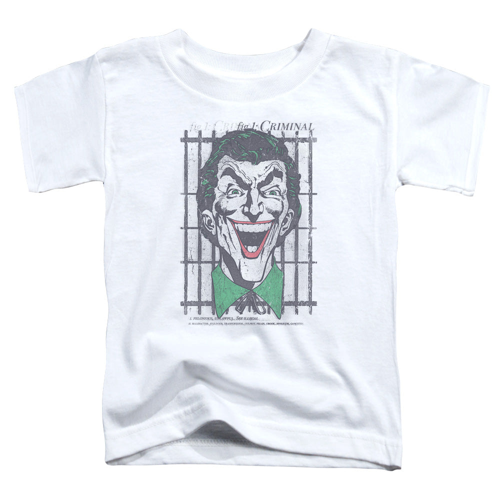 DC Comics Criminal Toddler Kids Youth T Shirt White