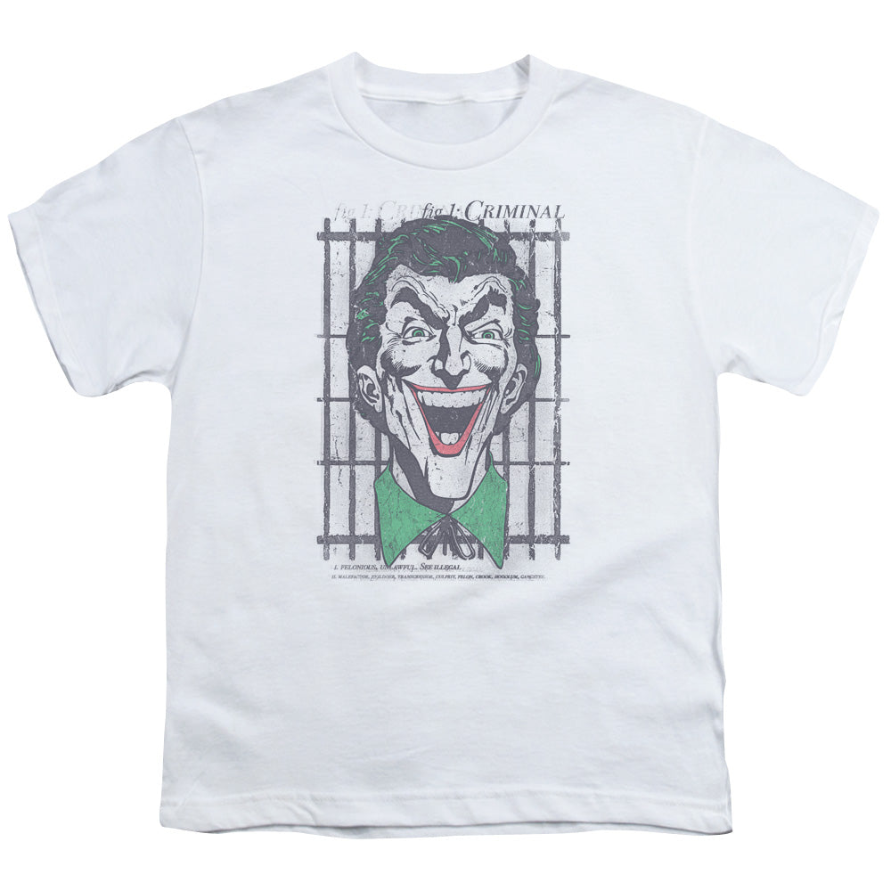 DC Comics Criminal Kids Youth T Shirt White