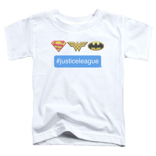 DC Comics Hashtag Jla Toddler Kids Youth T Shirt White