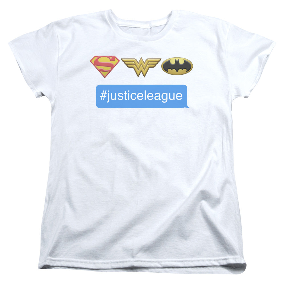 DC Comics Hashtag Jla Womens T Shirt White