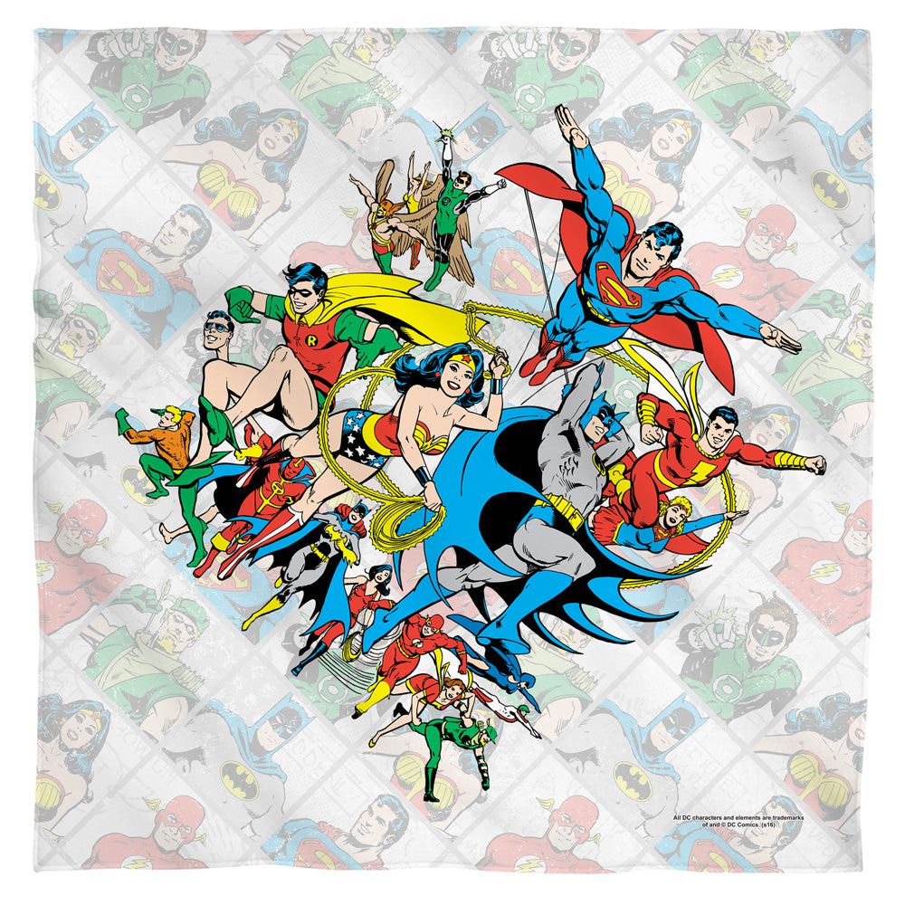 Classic Squares DC Comics Bandana