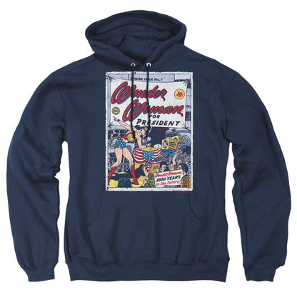 Dc Ww For President Mens Hoodie Navy Officially Licensed