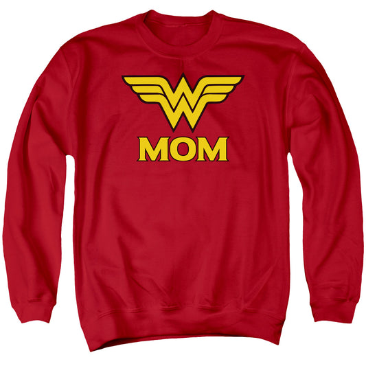 DC Comics Wonder Mom Mens Crewneck Sweatshirt Red