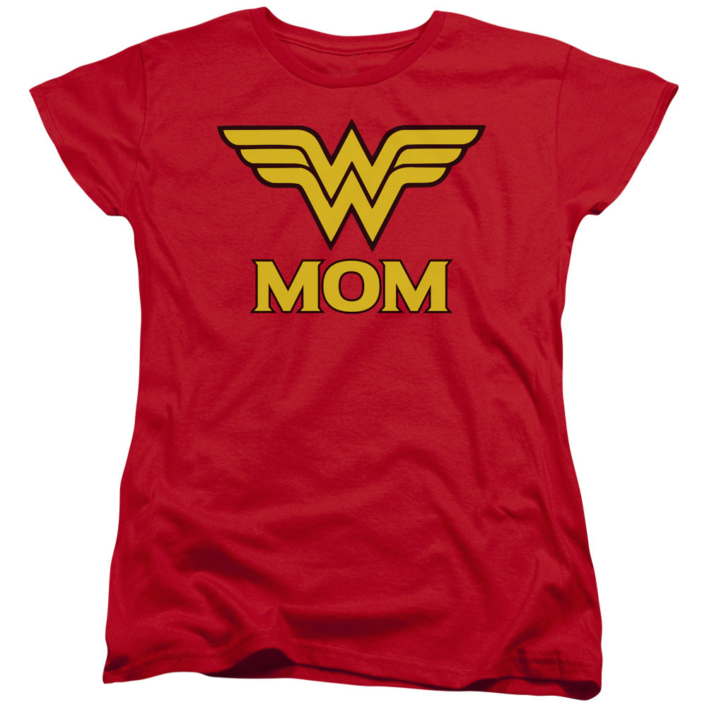 DC Comics Wonder Mom Womens T Shirt Red