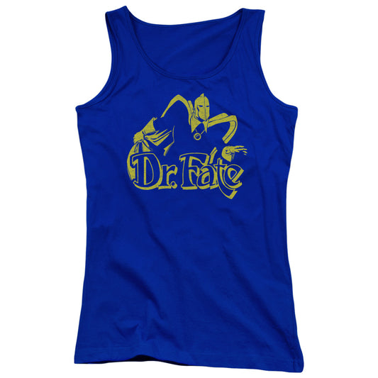 DC Comics One Color Fate Womens Tank Top Shirt Royal Blue