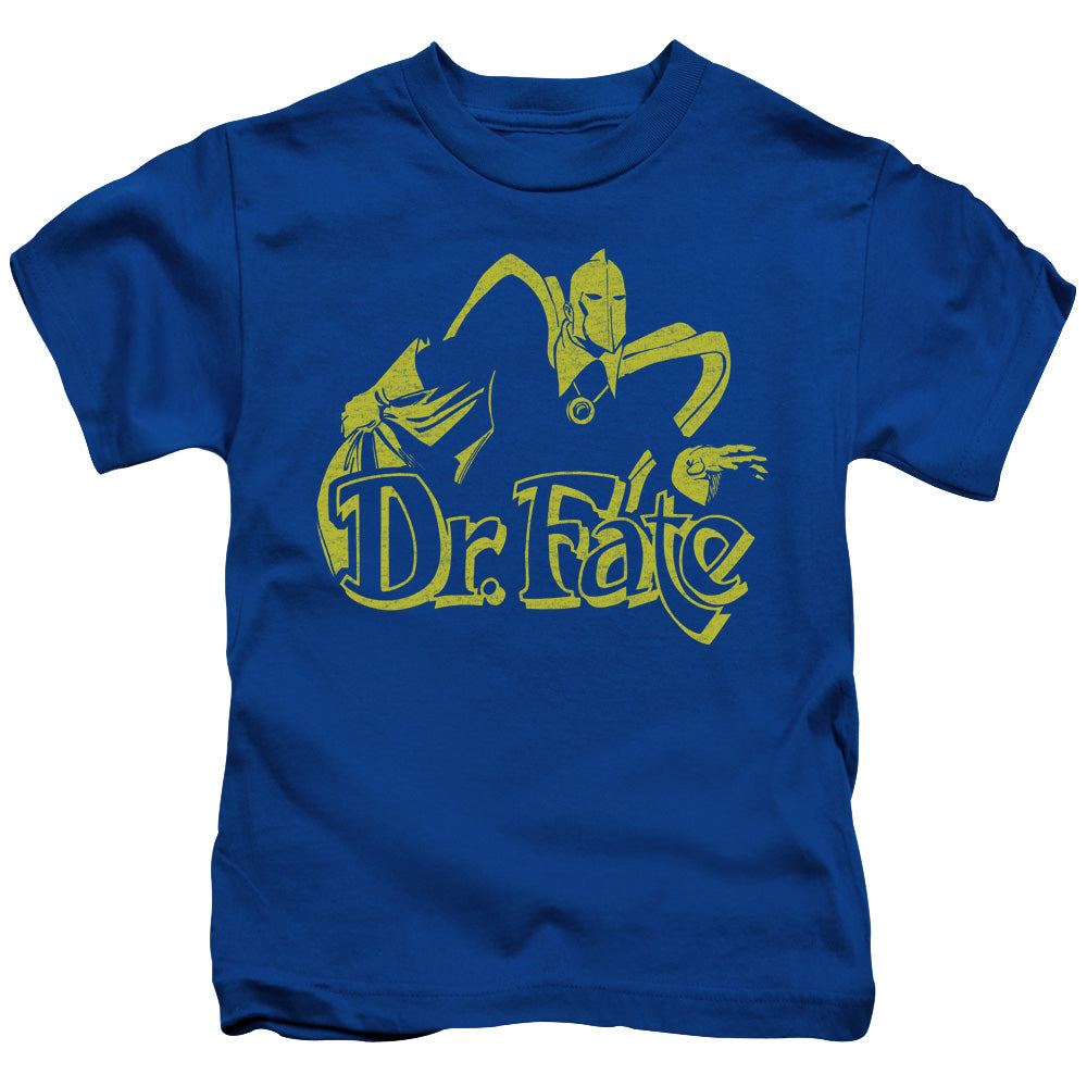DC Comics One Color Fate Juvenile Kids Youth T Shirt Royal Blue 