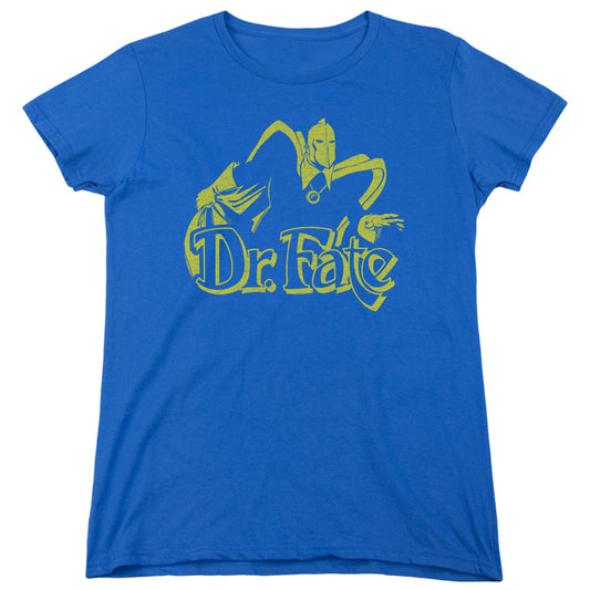 DC Comics One Color Fate Womens T Shirt Royal Blue