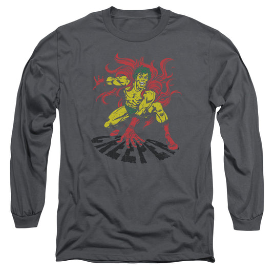 DC Comics Creeper Mens Long Sleeve Shirt Charcoal
