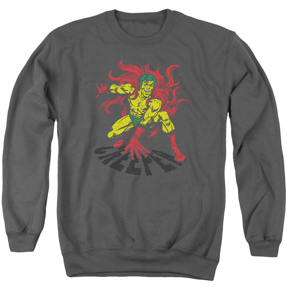 DC Comics Creeper Mens Crewneck Sweatshirt Charcoal