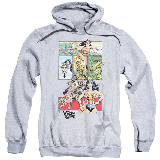 Wonder Woman WW75 Comic Page Mens Hoodie Athletic Heather