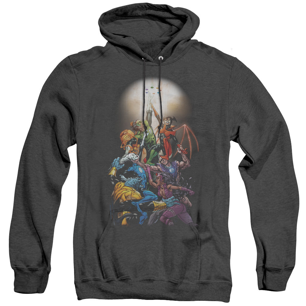 Green Lantern Gl New Guardians #1 Mens Heather Hoodie Black Officially Licensed