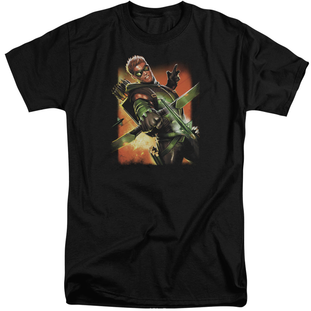 Jla Green Arrow #1 Mens Tall T Shirt Black Officially Licensed