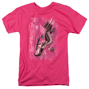 Catwoman #1 Mens T Shirt Hot Pink