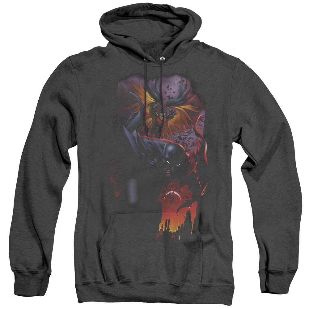 Batman Batman & Robin #1 Mens Heather Hoodie Black