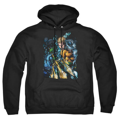 Jla Aquaman #1 Mens Hoodie Black