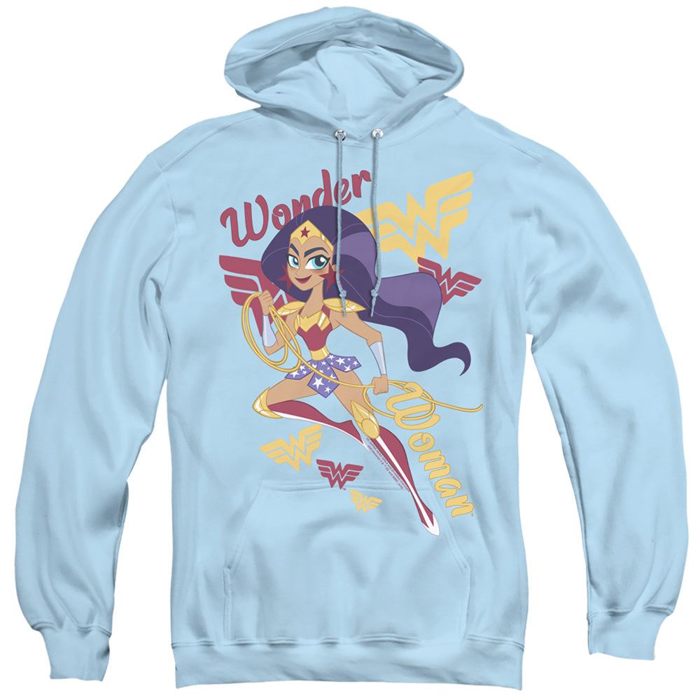Dc Superhero Girls Wonder Woman Mens Hoodie Light Blue