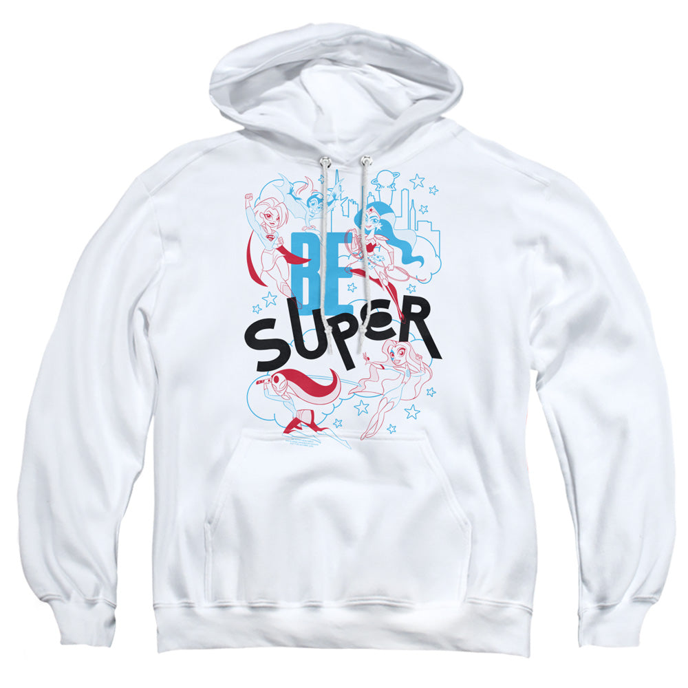 Dc Superhero Girls Be Super Mens Hoodie White Officially Licensed