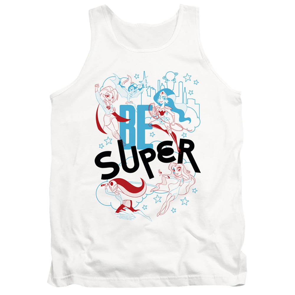 Dc Superhero Girls Be Super Mens Tank Top Shirt White