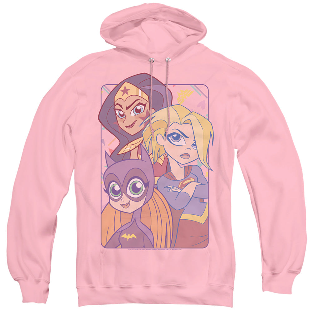 Dc Superhero Girls Dont Box Us in Mens Hoodie Pink