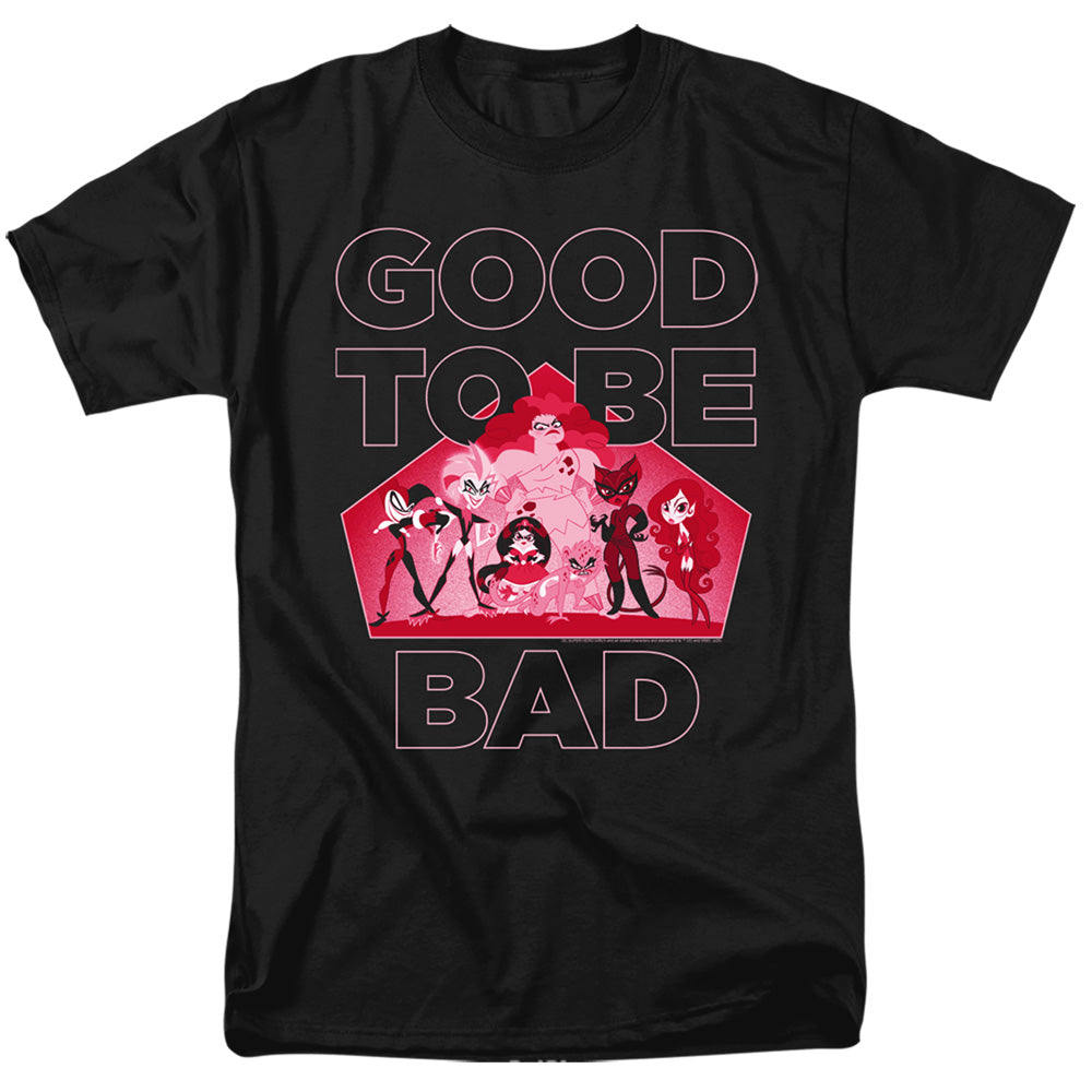 DC Comics Superhero Girls Good to Be Bad Mens T Shirt Black