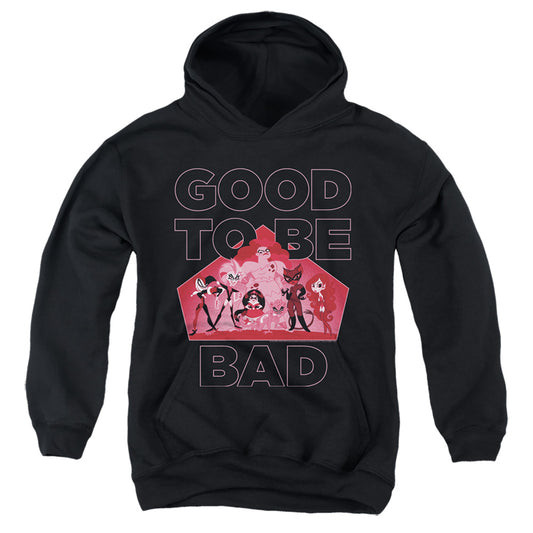 Dc Superhero Girls Good to Be Bad Kids Youth Hoodie Black