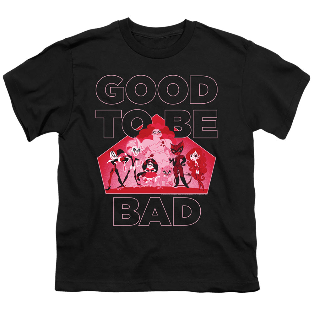 Dc Superhero Girls Good to Be Bad Kids Youth T Shirt Black
