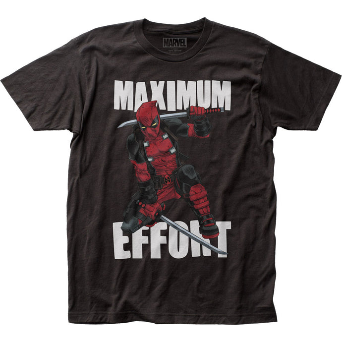 Deadpool Maximum Effort Mens T Shirt Black
