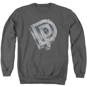 Deep Purple DP Logo Mens Crewneck Sweatshirt Charcoal