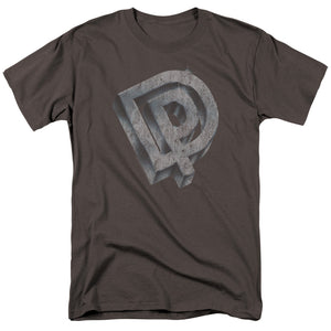 Deep Purple DP Logo Mens T Shirt Charcoal