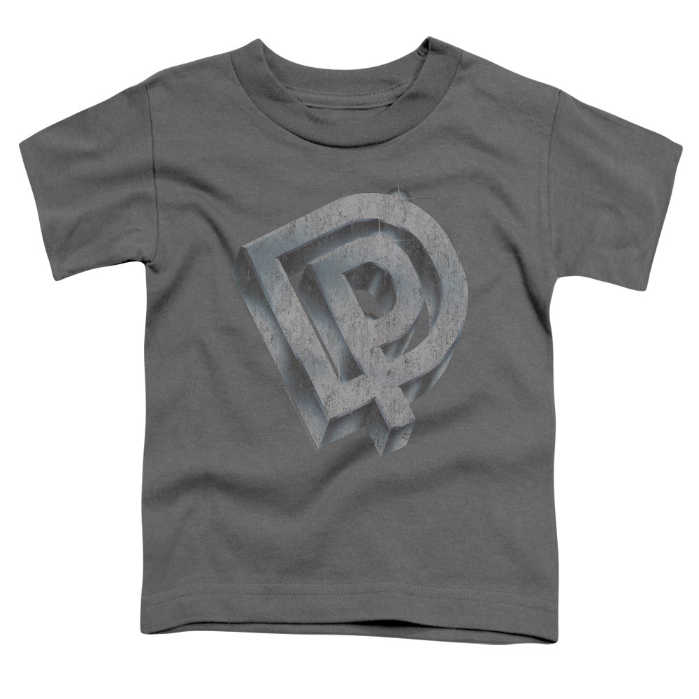 Deep Purple DP Logo Toddler Kids Youth T Shirt Charcoal