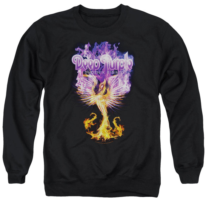 Deep Purple Phoenix Rising Mens Crewneck Sweatshirt Black