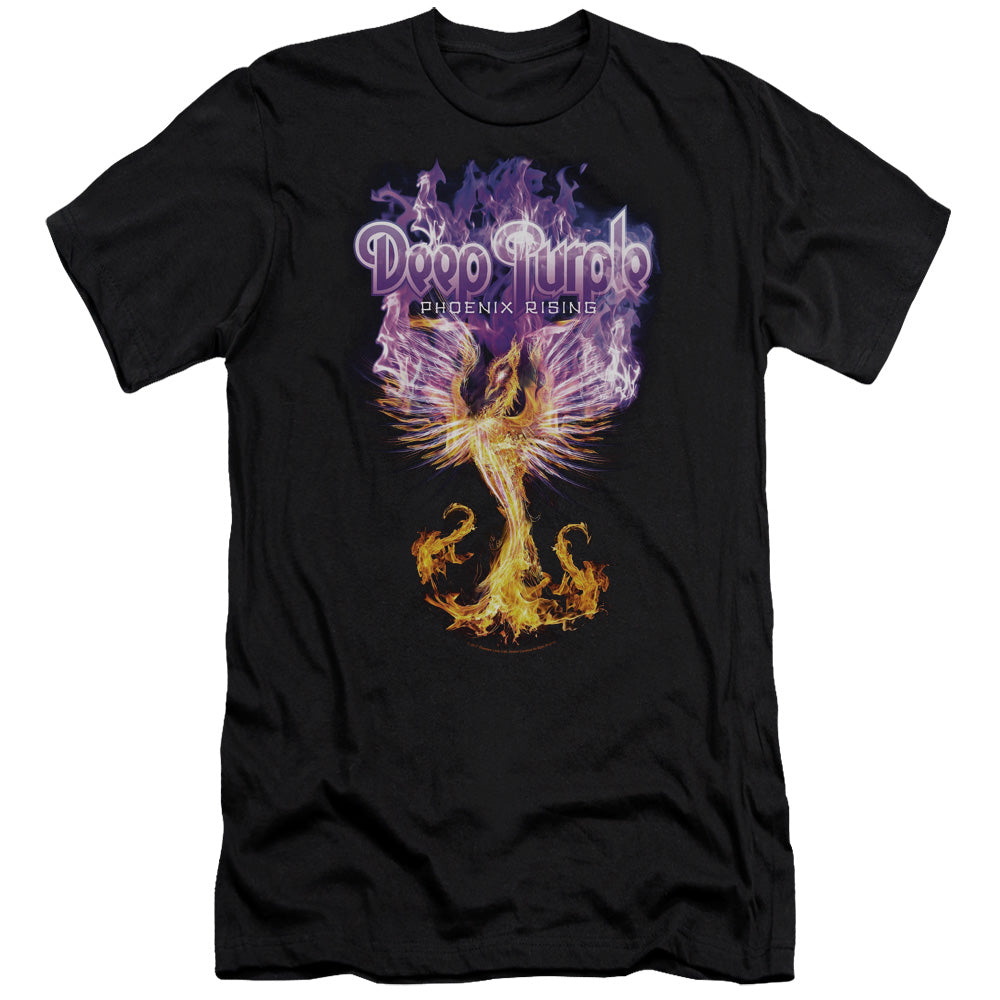 Deep Purple Phoenix Rising Slim Fit Mens T Shirt Black