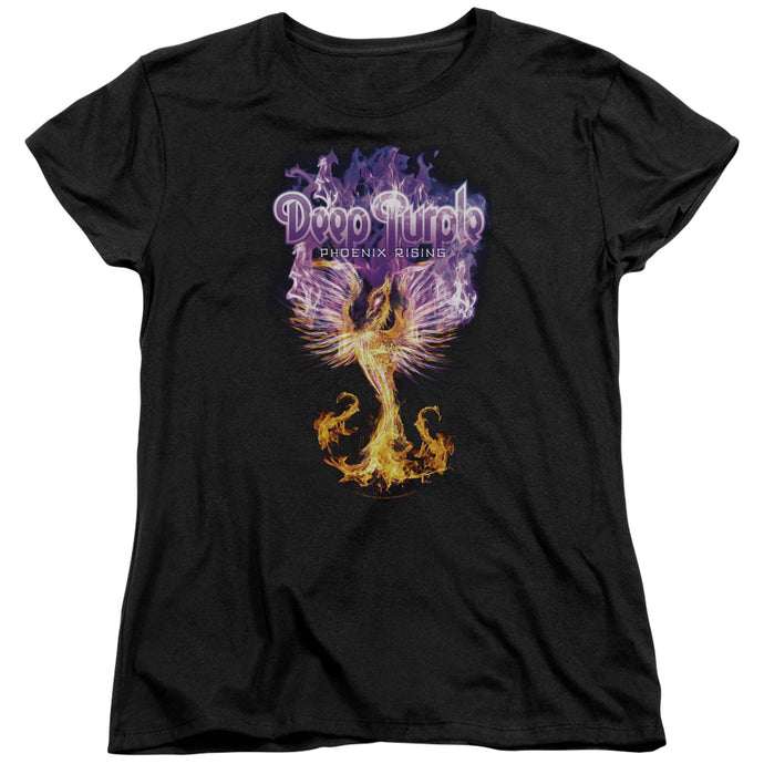 Deep Purple Phoenix Rising Womens T Shirt Black