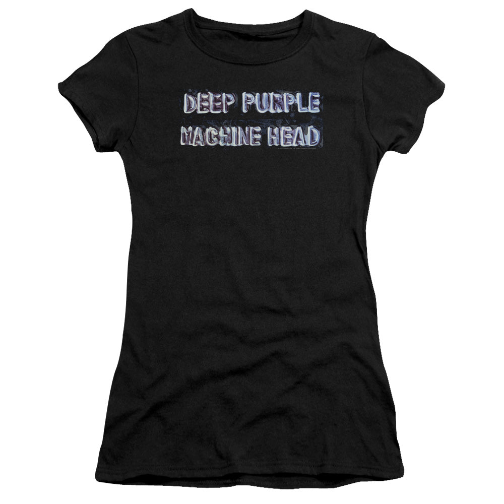 Deep Purple Machine Head Junior Sheer Cap Sleeve Premium Bella Canvas Womens T Shirt Black