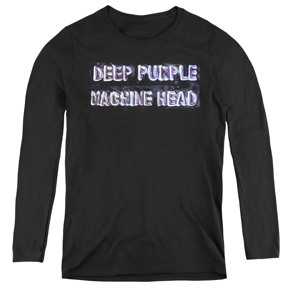 Deep Purple Machine Head Womens Long Sleeve Shirt Black