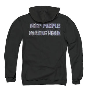 Deep Purple Machine Head Back Print Zipper Mens Hoodie Black