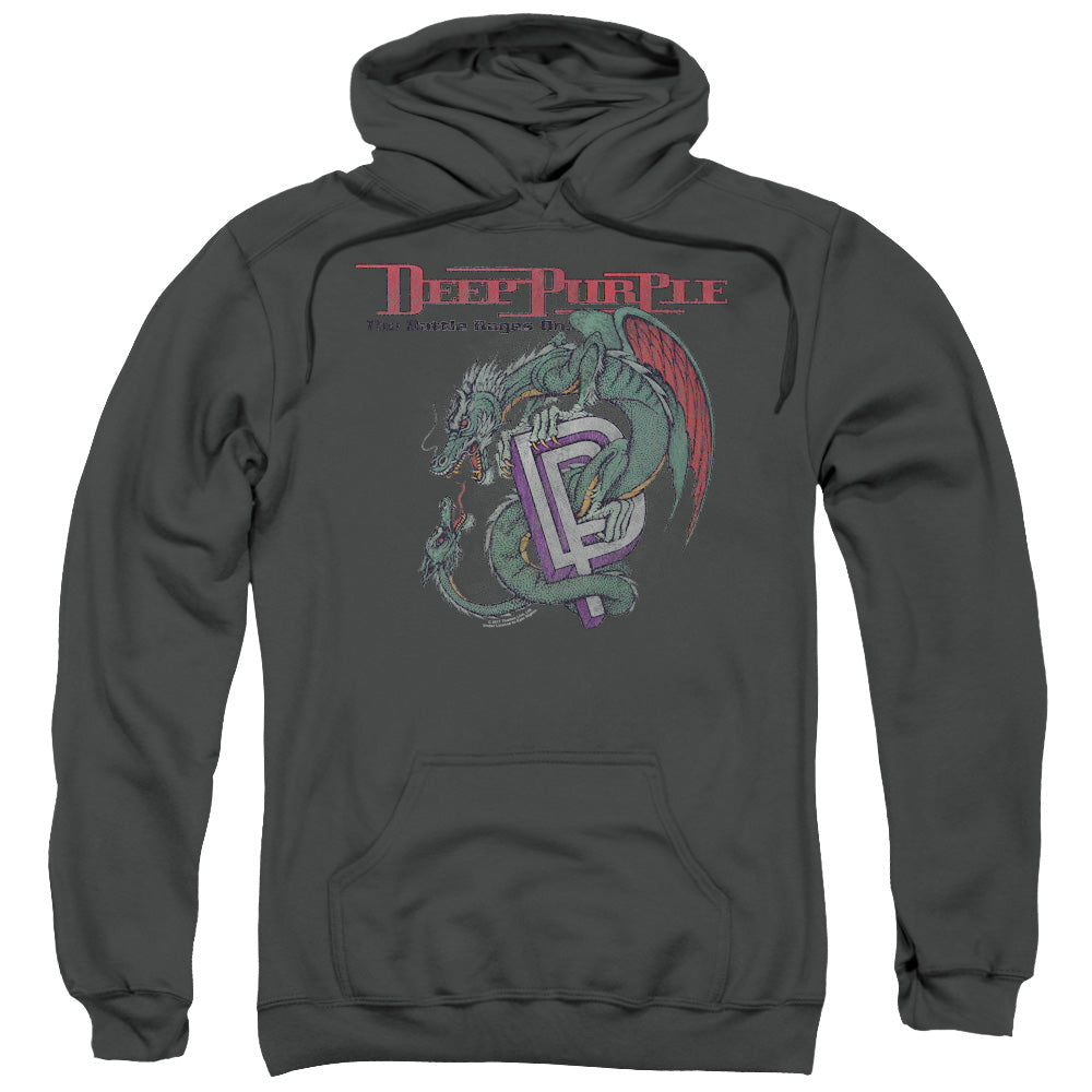 Deep Purple The Battle Rages On Mens Hoodie Charcoal