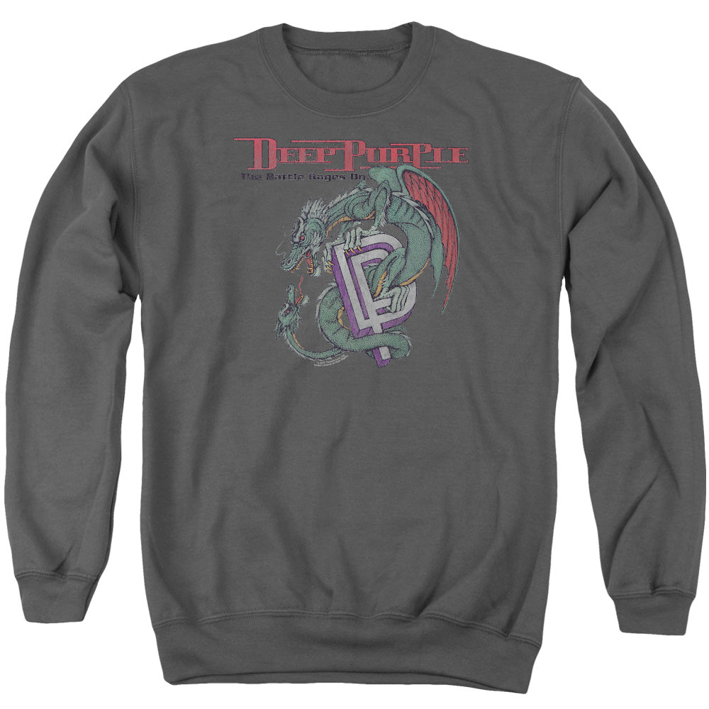 Deep Purple The Battle Rages On Mens Crewneck Sweatshirt Charcoal