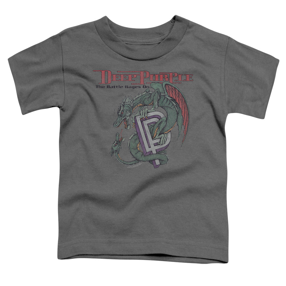 Deep Purple The Battle Rages On Toddler Kids Youth T Shirt Charcoal