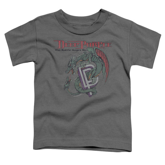 Deep Purple The Battle Rages On Toddler Kids Youth T Shirt Charcoal