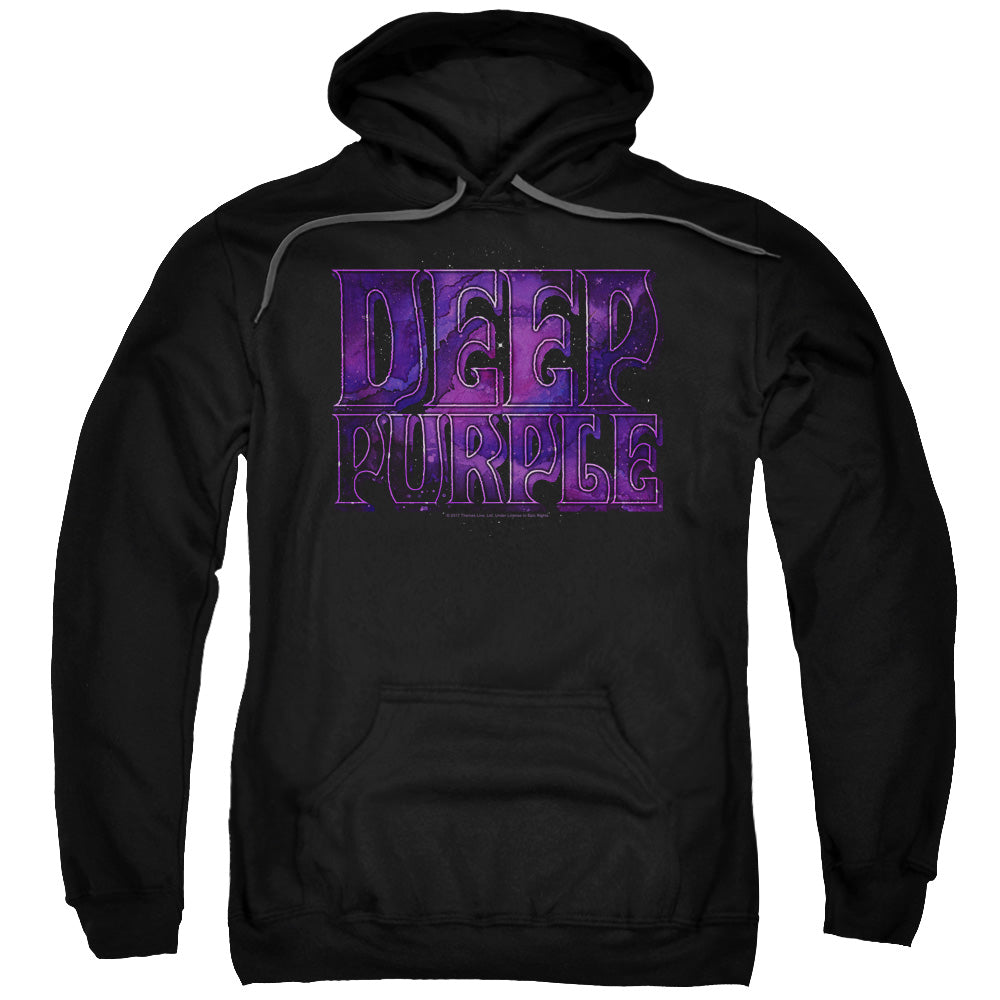 Deep Purple Spacey Mens Hoodie Black